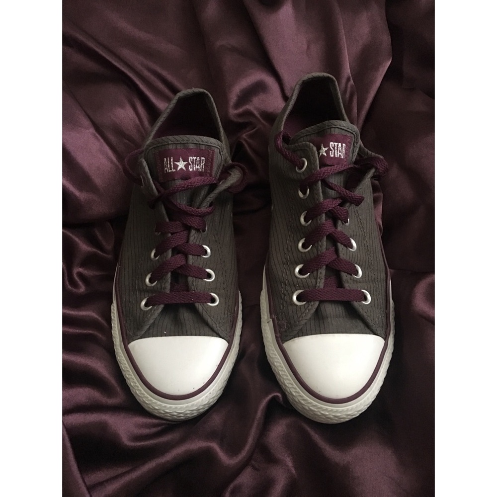 Purple and Grey Converse